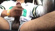 Str8 pink men play in the car VII