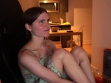 Horny teen in nice lingerie dancing softcore play