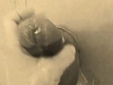 homemade gloryhole handjob with big cumshot