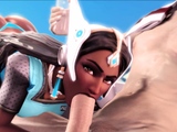 Slutty Symmetra from Overwatch Gets a Big Thick Dick