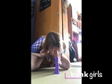 Trying out my new dildo