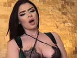 Big Tits Brunette Plays Her Tits and Pussy