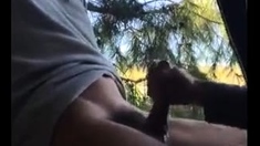 Handjob in the park with twinks