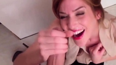 Blonde Deutsch Amateur Cumslut Cumshot Compilation
