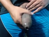 SOFT LATINO UNCUT BIG WET DICK STROKING