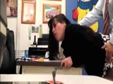 Bitch fucked on the principal's desk