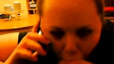 Cheating Girl On Phone With Husband While Sucking A Bbc