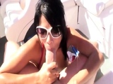 A hot blowjob in boat ride