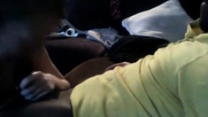 Blonde Blows Her Friend's Big Black Dick