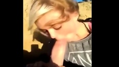 Absolutely Gorgeous Girlfriend Sucking Outdoor