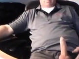 Handsome dad exposing his penis