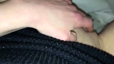 Slut Play With Her Pussy In Her Bed