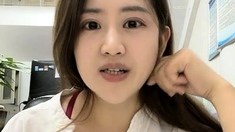 Cute Asian Chubby Teen Wild Dildo Masturbation