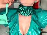 Amateur redhead MILF has facial