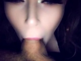 Mature brunette amateur giving a great POV blowjob