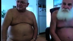 two grandpa on cam