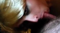 chubby young sissy takes facial