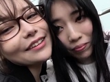Asian japanese teen with outdoors