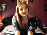 Pretty redhead webcam masturbation show