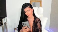Hottest brunette solo webcam masturbation 2