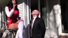Femdom fetish strap porno