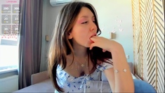 Hottest brunette solo webcam masturbation 2