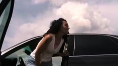 Amateur teen outdoor blowjob