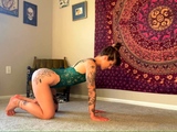Amateur striptease and Solo masturbation