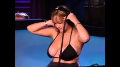 Blonde with Big Boobs Gives Blowjob to Her Dildo on Liv more