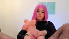 Shemale amateur solo masturbating