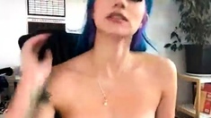 Amateur Webcam Babe Fucking Pussy With A Dildo More At