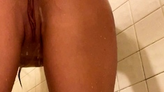 Milky ass solo hoe anally toys