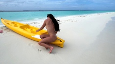 Massive juggs brunette fatty strips and jerks solo