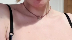 Amateur blond girl with big boobs getting fucked