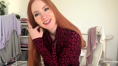 Pretty redhead webcam masturbation show