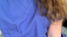 Amateur blondie solo anal masturbation