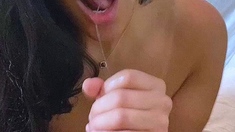 Delirious brunette whore riding big cock hardcore