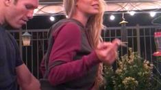 Very beautiful blonde babe fucked hardcore in the asshole