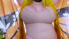 Big boobs milf masturbates with her dildo