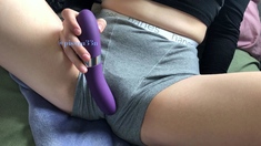 Beautiful Sonya having a horny solo toy masturbation