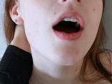 Teen brunette serving POV
