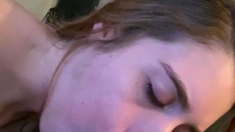 Amateur blonde teen POV sextape with hot anal fucking