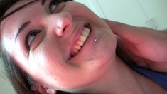 Japanese teen blowjob with creamy mustache