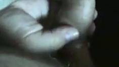 Docking, Cumming in Foreskin - Gay Amateur Handjob