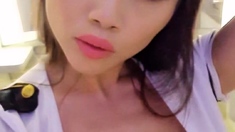 Great Big Boobs On Masturbating Redhead
