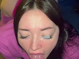 Cute brunette young hookup amateur teen blowjob