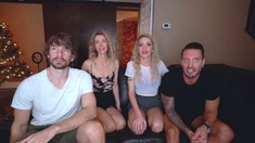 Blonde Bisexual Group Massage Leads to Big Dick and Tits