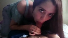 Sexy Teen Brunette Chick Handjobs POV