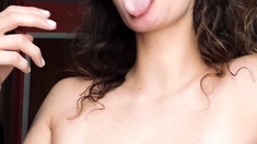Pale amateur teen brunette Lynn Love
