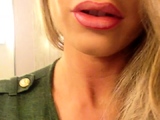 Busty blonde mature solo masturbation for webcam